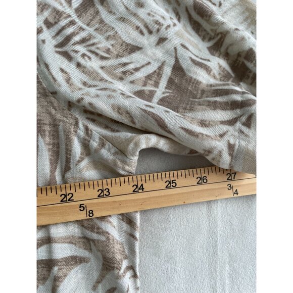 Margaritaville Hawaiian Tropical Leaf Print Button-Down Shirt Large - Picture 3 of 8